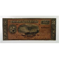 Cataract City Bank. 1856. Obsolete Banknote.