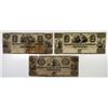Image 1 : Mechanics' Bank of Paterson 1830's Obsolete Banknote Trio.
