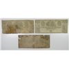 Image 2 : Mechanics' Bank of Paterson 1830's Obsolete Banknote Trio.