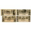 Image 1 : People's Bank of Paterson. 18xx (1820-50's) Obsolete Banknote Quartet.