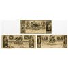 Image 1 : People's Bank of Paterson. 18xx (1820-50's) Obsolete Banknote Trio.