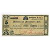 Image 1 : Mechanics and Manufacturers Bank at Trenton. 1862 Obsolete Scrip Note.