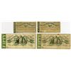 Image 1 : City Bank of Perth Amboy. 1862 Obsolete Scrip Note Quartet.