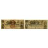 Image 1 : Commercial Bank of New Jersey. 1851 Obsolete Banknote Pair Including one Haxby Plate note.