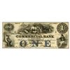 Image 1 : Commercial Bank of New Jersey. 1856 Obsolete Note.