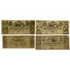 Image 1 : Plainfield Bank. 1843. Quartet of Obsolete Bank Notes.