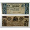 Image 1 : Trenton, NJ and Philadelphia, PA; Phenix Manufacturing Co. 1837 Issue Obsolete Banknote Pair.