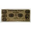 Image 1 : Trenton, NJ. America Bank. 1853 Obsolete Banknote.
