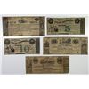 Image 1 : Trenton, NJ. City of Trenton. 1837 & 1863 Issue Obsolete Banknote Quintet.