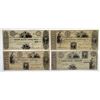 Image 1 : Trenton, NJ. State Bank at Trenton. 1824-25 Obsolete Banknote Quartet.