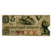 Image 1 : Farmers Bank of Wantage. 1859 $5 Obsolete Banknote.