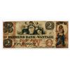 Image 1 : Farmers Bank of Wantage. 1862 $2 Obsolete Banknote.