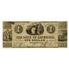 Image 1 : Bank of America 1852 Obsolete Banknote.