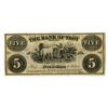 Image 1 : Bank of Troy 1859 Obsolete Banknote.