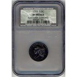 1793 Liberty Cap Left Half Cent NCS XF Details