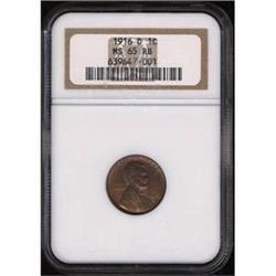 1916-D Lincoln 1c NGC MS65RB