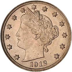 1912 5C NICKELS NGC MS65