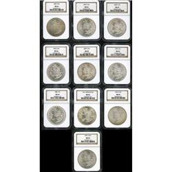 Morgan $1 NGC MS64 - 10 Coin Set