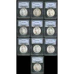 Morgan $1 PCGS MS64 - 10 Coin Set
