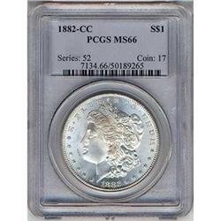 1882-CC Morgan Dollar S$1 PCGS MS66