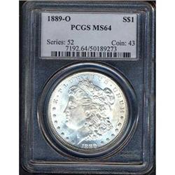 1889-O Morgan Dollar S$1 PCGS MS64