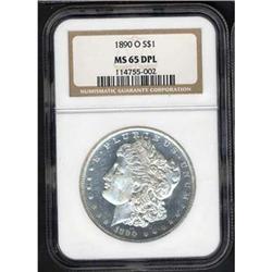1890-O 1 Morgan Silver Dollar NGC MS65 Coin