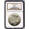 1921 Peace Dollar S$1 NGC MS61