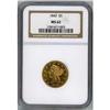 1843 $5 Liberty Head NGC MS62
