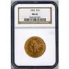 1852 $10 Liberty Head NGC MS61