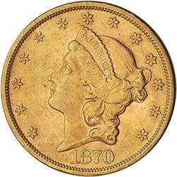 1870-S $20 Liberty Head NGC MS61