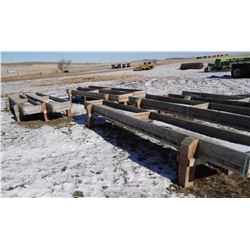 (12±) wooden feeders, 16’