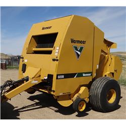 2015 Vermeer 605N DCF round baler, 1000 pto rpm