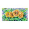 Image 1 : Alexander Antanenka, "Spectacular Sunflowers" Original Oil Painting on Canvas (48" x 24"), Hand Sign