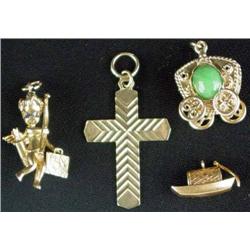 4 14K Gold Charms