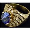 Image 1 : Tanzanite and Diamond Ring