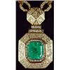 Image 1 : Emerald and Diamond Necklace