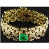Image 1 : Emerald and Diamond Bracelet