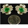 Image 2 : Emerald and Diamond Earrings