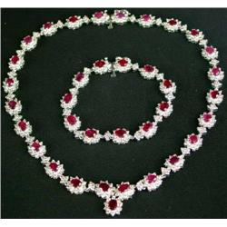 14K Ruby and Diamond Cocktail Set