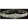 Image 1 : Filigree Link Bracelet with Diamonds