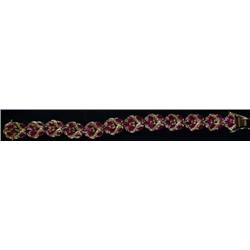 14K Ruby and Diamond Bracelet