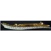 Image 1 : Tiffany Gold and Diamond Bar Pin