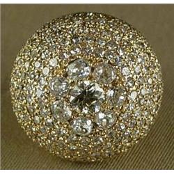 14K Dome Style Diamond Ring, 8.77ct