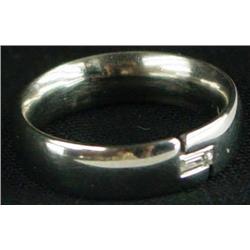 Mens Platinum Diamond Wedding Band