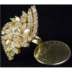 14K Gold Diamond Cocktail Ring