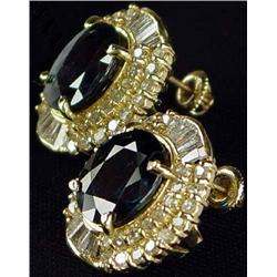 Sapphire and Diamond Earrings