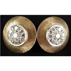 14K Gold and Diamond Earrings