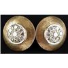 Image 1 : 14K Gold and Diamond Earrings