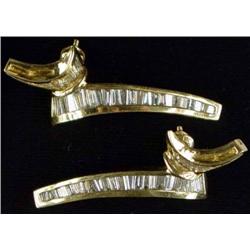 14K Gold Diamond Earrings