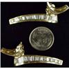 Image 3 : 14K Gold Diamond Earrings